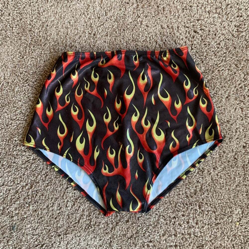 Flaming Swim Trunks Pants